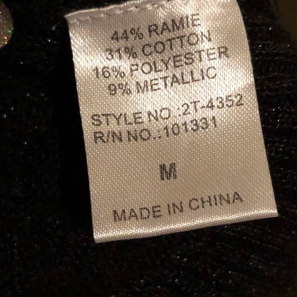 Charlotte Russe Silver Shimmer Cardigan💎💎 - Picture 7 of 8